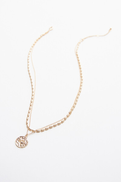 Brynn Double Strand Coin Necklace