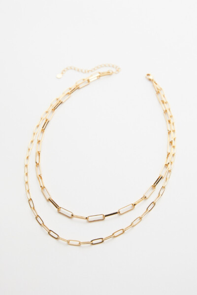 Janie Double Paperclip Chain Necklace