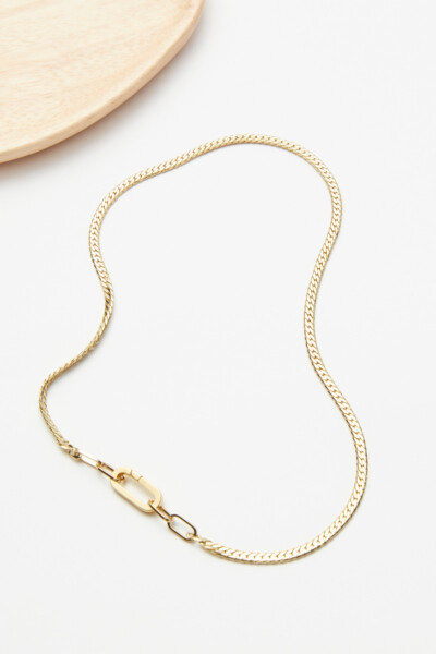 Kelsey Lock Front Necklace