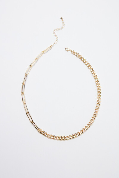 Aria Contrast Chain Necklace
