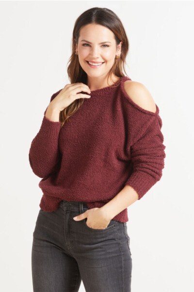 Chenille Cut Out Pullover