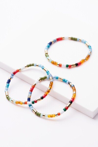 Mollie Rainbow Stretch Bracelets