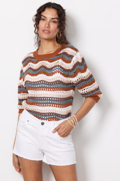 Arabella Stripe Sweater Top