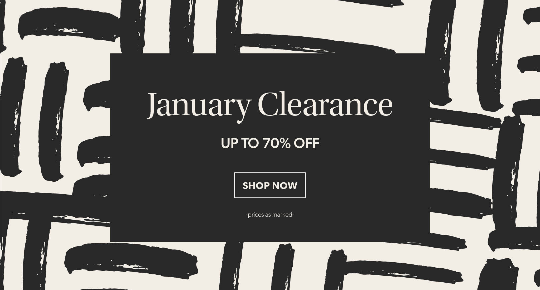 January Clearance - Up to 70% Off - Shop Now
